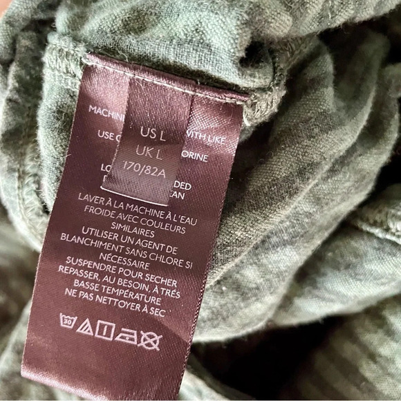 BDG Sadie Linen-Blend Dungarees Playsuit size large - Picture 7 of 16